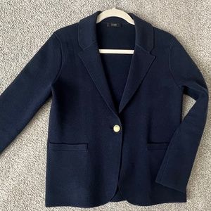 J. Crew Camille Sweater-Blazer; Navy; Small
